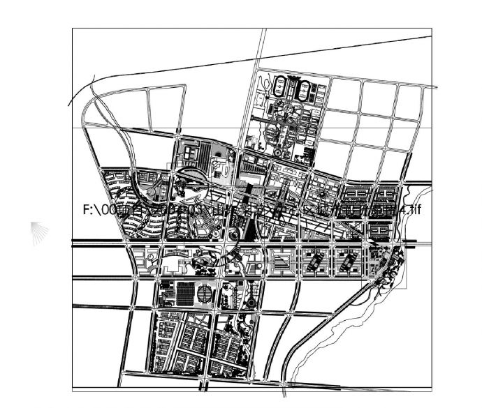 某城市大型商业广场平面图_图1