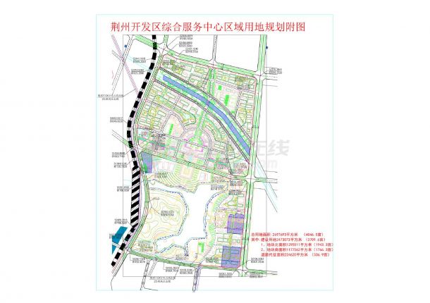 荆州开发区综合服务中心区域用地规划附图-图一