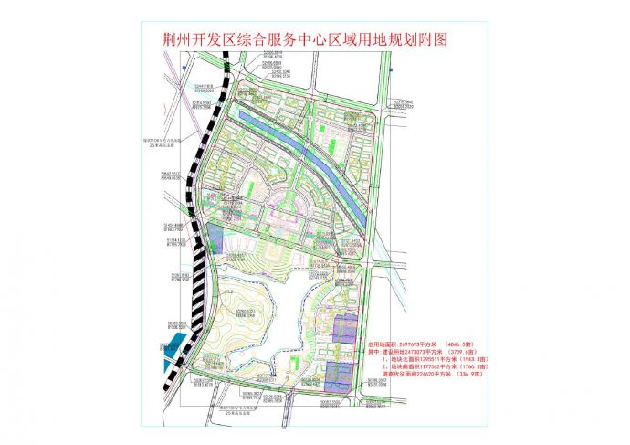 荆州开发区综合服务中心区域用地规划附图_图1