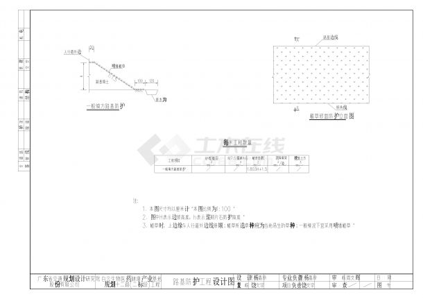 S-DL-12 路基防护工程设计图-图一