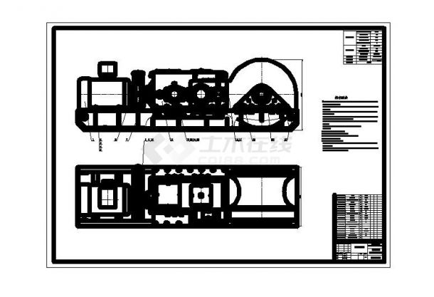 JDM-30无极绳调车绞车设计图-图一