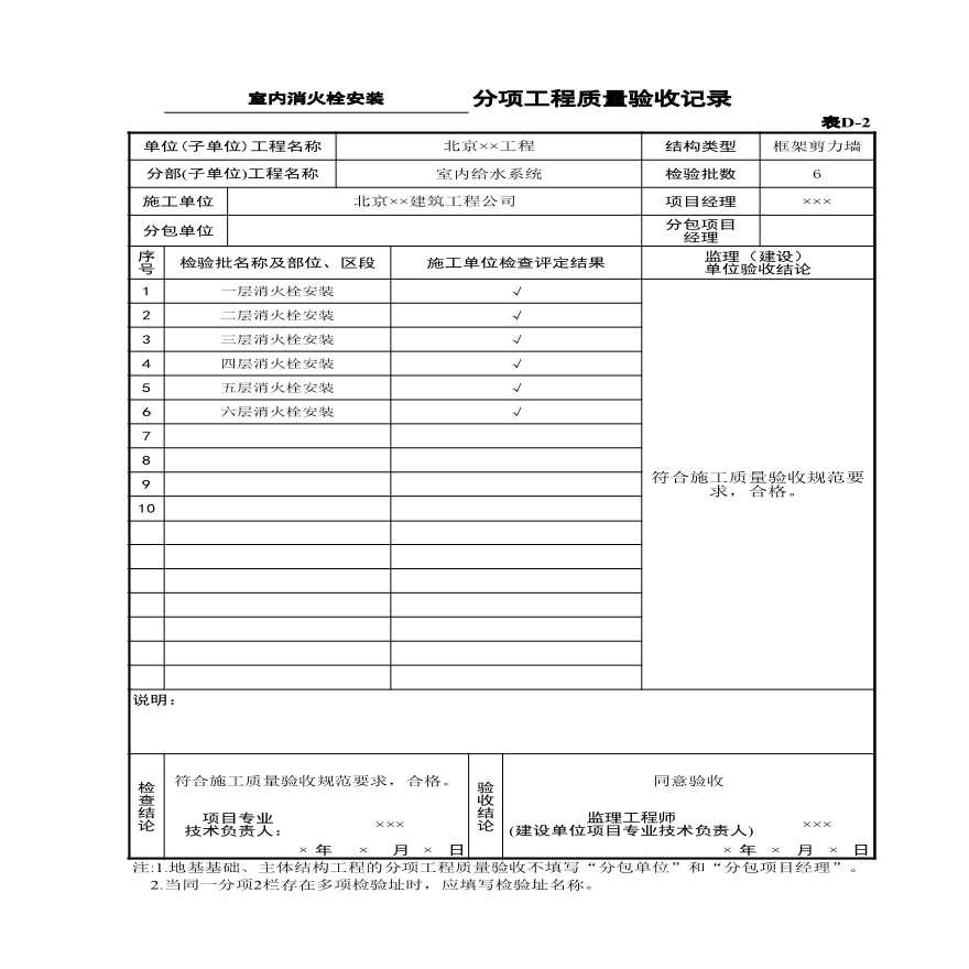 表D-2室内消火栓安装.xls