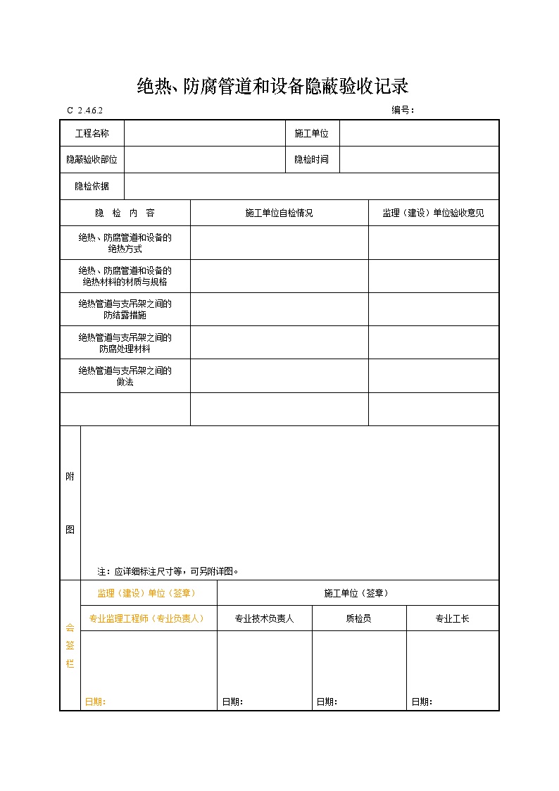 绝热、防腐管道和设备隐蔽验收记录.doc-图一