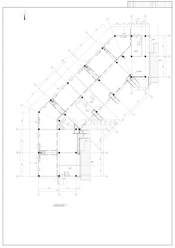 金色界城续建项目79号楼给排水施工图设计-图一