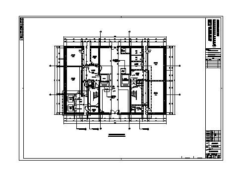 核心筒地下四层建筑平面图