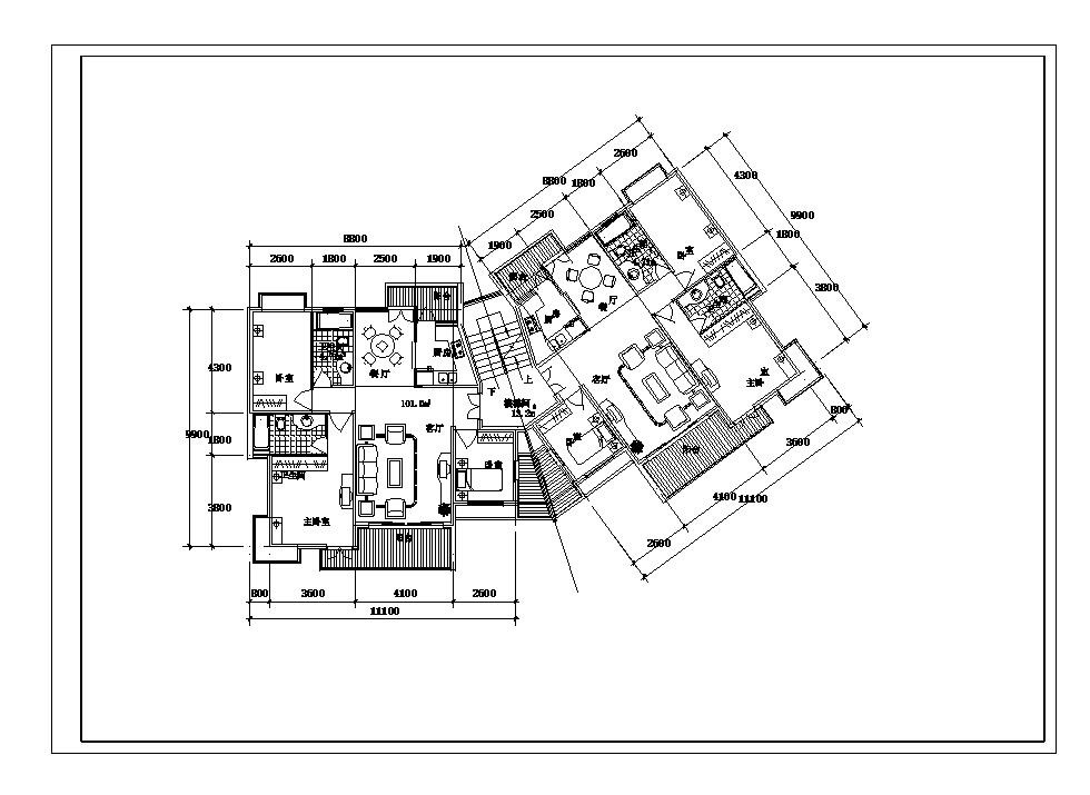 某住宅户型经典平面图