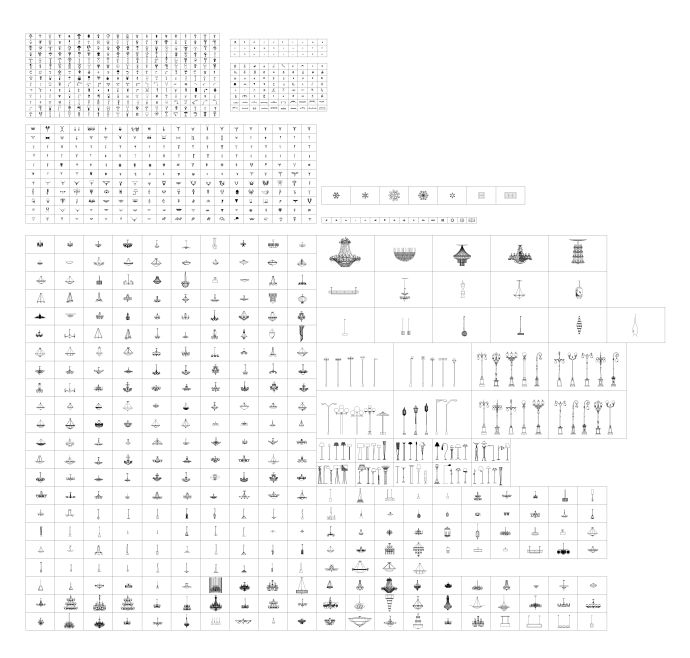 灯具类（整理图库）＆（平立面）共1000个CAD_图1