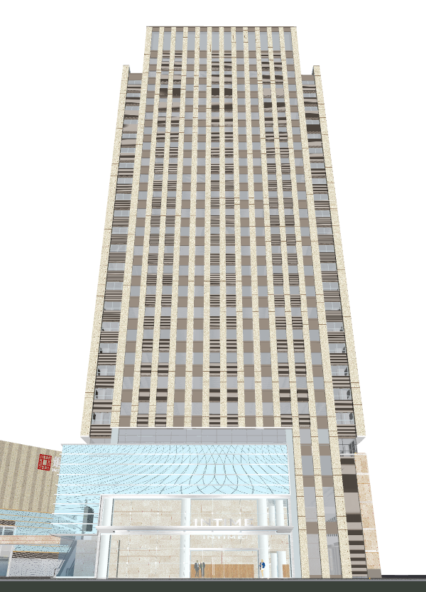 高层写字楼办公楼su模型_图1