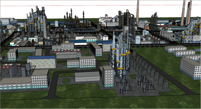 大型工业设备水塔su模型_图1