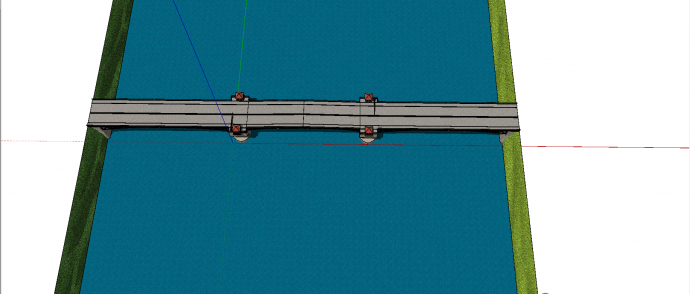 带灯塔式三段跨江大桥桥梁su模型_图1