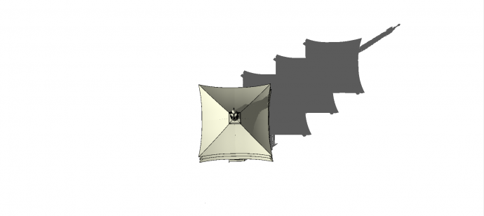 中式榫卯结构三层木塔结构su模型_图1