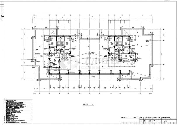 辰能·溪树庭院(南区)J-8号楼建筑施工CAD图.dwg-图二