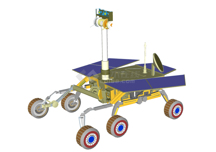 紫色新式月球器航空 su模型-图一