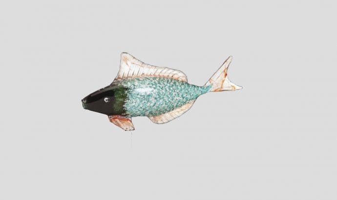 扁平类石头纹路水族馆鱼类动物su模型_图1