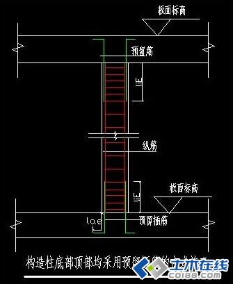 一般构造柱,都是按照 03g363中的做法,保证构造柱在结构梁中的锚固
