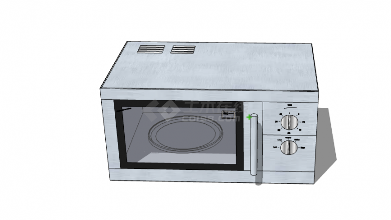 现代厨房微波炉su模型-图二