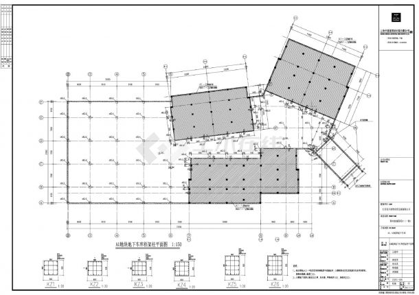 常州玫瑰园项目（一期）A1.A2地块地下车库结施CAD图.dwg-图二