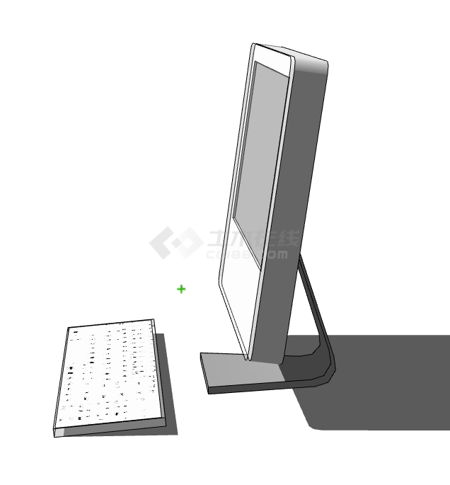 现代显示屏键盘电器su模型-图二