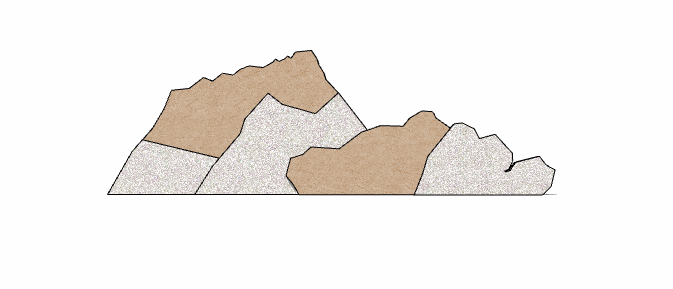 白黄简约细致假山置石 su模型_图1