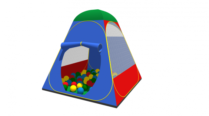 海洋球儿童帐篷su模型_图1