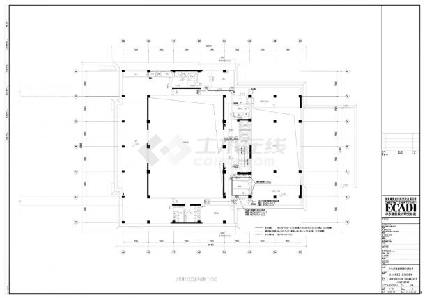 汉文化博览园E-1-51-02六贤殿二层监控系统平面CAD图-图一