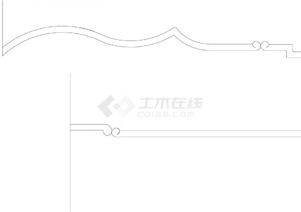 某地大型象头罗汉床结构设计图-图二