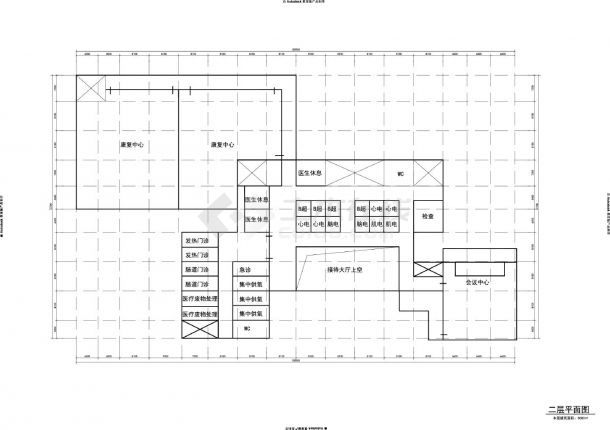 包河区社会福利综合服务中心建筑平面CAD图-图二