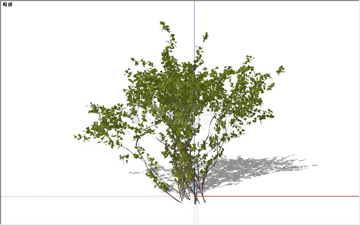 现代大型绿植景观杨树su模型-图二