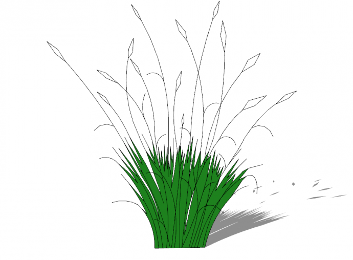 现代绿植景观植物小品su模型_图1