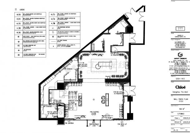 某某建筑竣工图纸系统平面图CAD图-图一