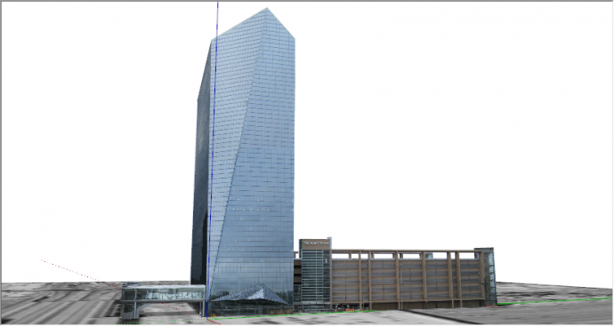 现代超高玻璃商业中心建筑su模型_图1