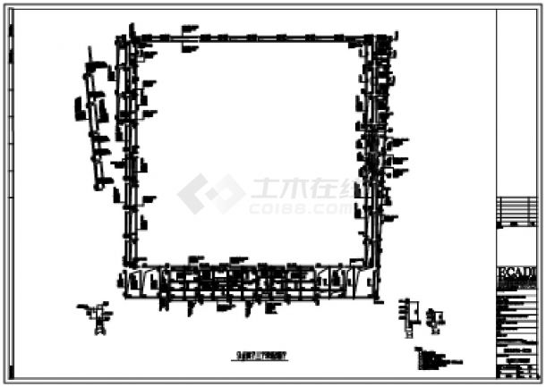 某会展中心9号展厅三层梁配筋图-图一