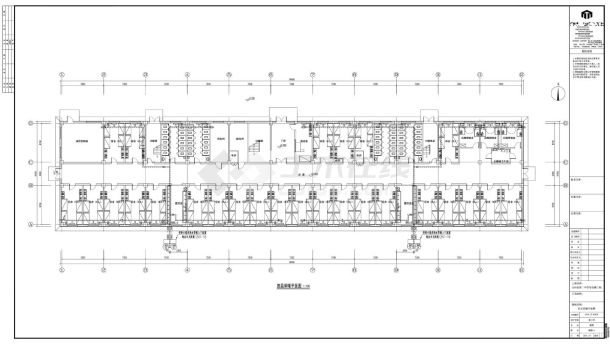 玉田县第二中学宿舍楼工程-暖通施工CAD图-图二