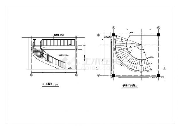 扇形楼梯的计算方法图图片