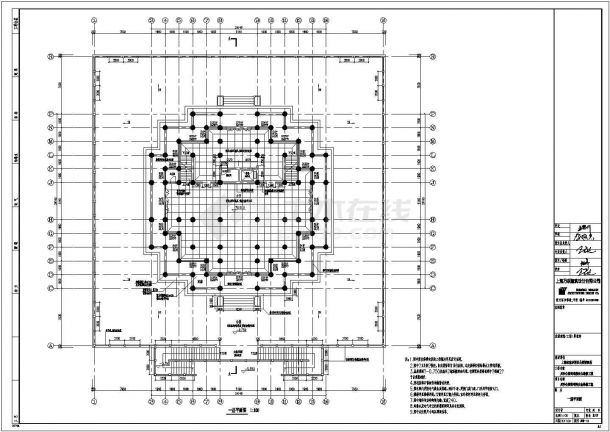 川沙公园鹤鸣楼CAD大样构造节点图-图二
