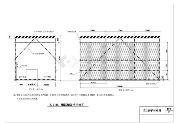 工地全套安全文明施工CAD图-图二