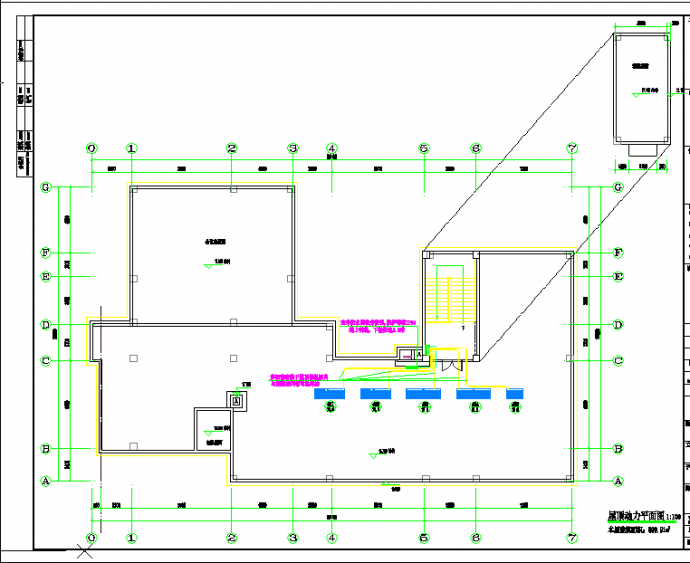 某地医院伽马刀手术室电气CAD图纸_图1