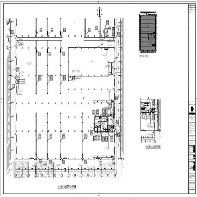 M23-002-C2栋厂房首层空调通风防排烟平面图_图1