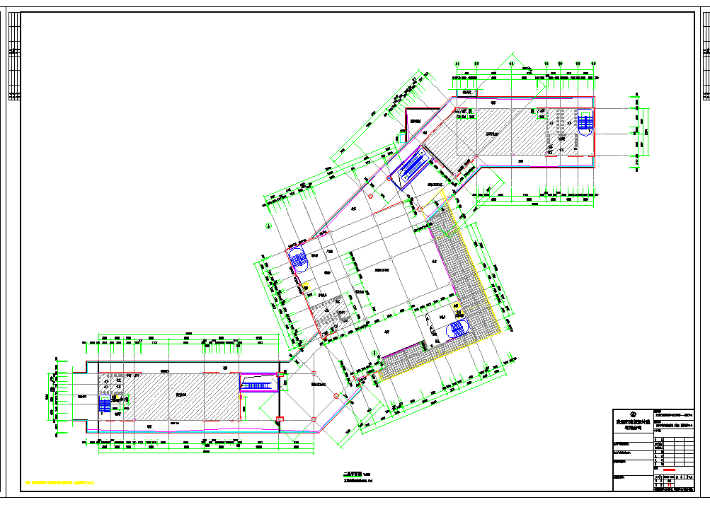 某地省旅游集散中心项目一标建筑单体图团CAD图纸