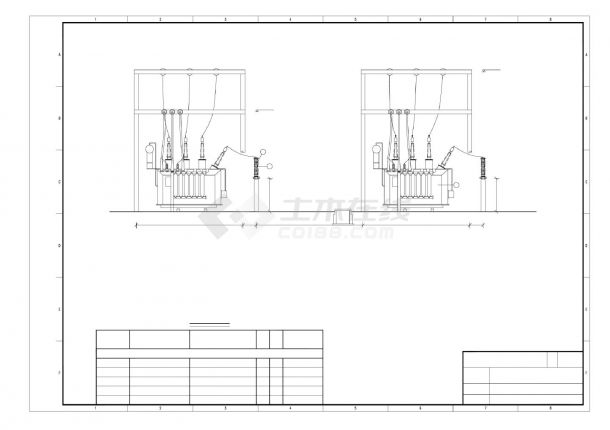 110kv变电站典型设计图纸变压器部分-图一