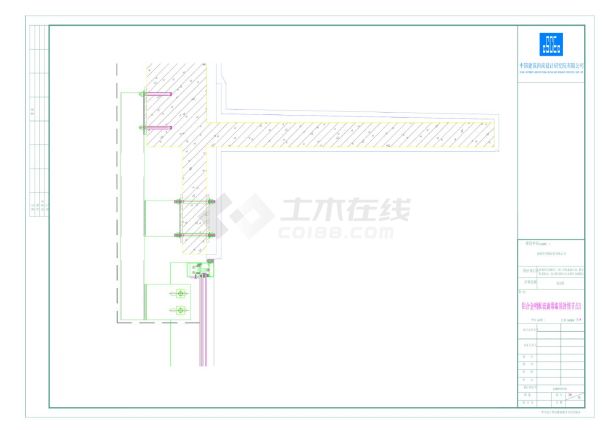 某市某县派出所幕墙平面图-图一