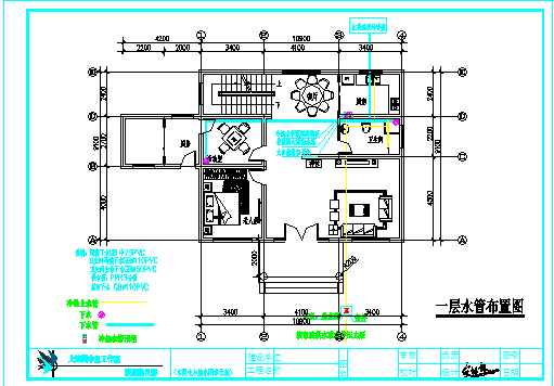 温州二层小别墅建施详细建筑施工图