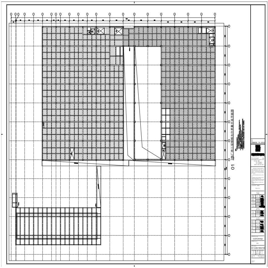 S21-040-03-C栋厂房三层楼板允许承重示意平面图-A0_BIAD-图一