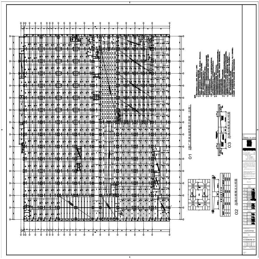 S21-036-C栋厂房首层板配筋平面图（总图）-A0_BIAD-图一