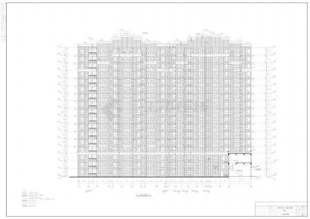 东湖苑一期17层高层住宅建筑设计施工图-图二