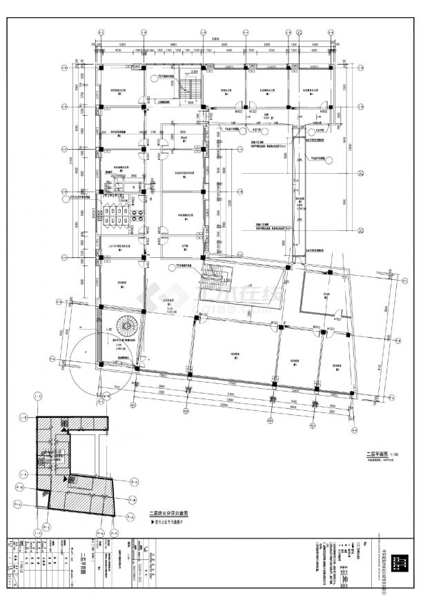 粮丰街道办-建施平面CAD图-图二