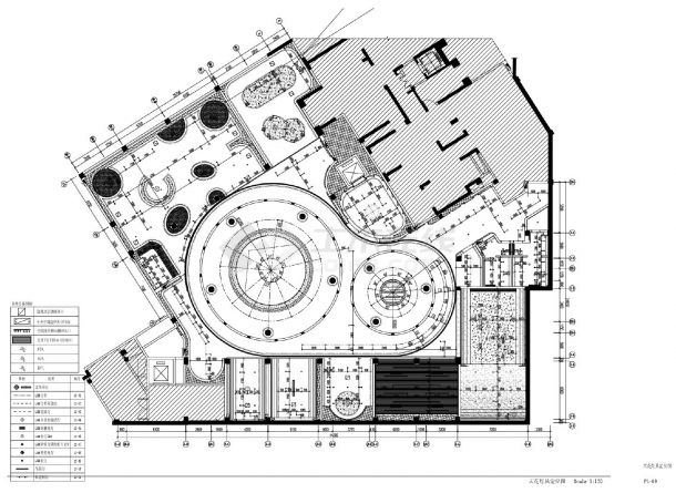 厦门某会所-总平面设计施工CAD图-图二