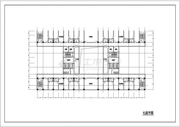 常德医院传染病房设计详细建筑施工图-图二