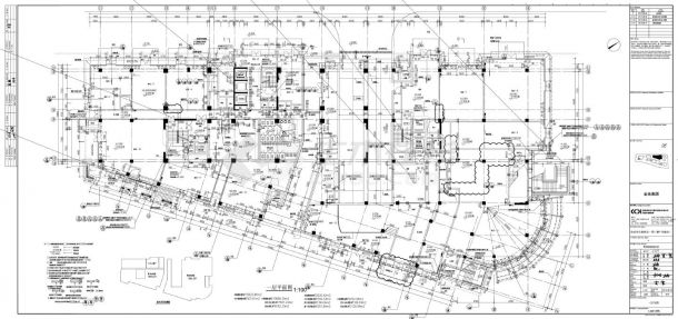 金地自在城商业一期（BF-10地块）- 1号楼建施平面CAD图-图一