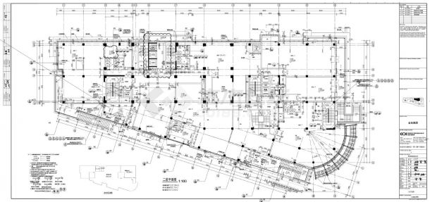 金地自在城商业一期（BF-10地块）- 1号楼建施平面CAD图-图二